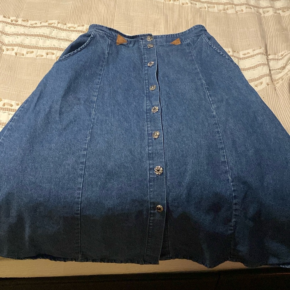 💙Vintage 90s Cherokee Denim Midi Skirt💙